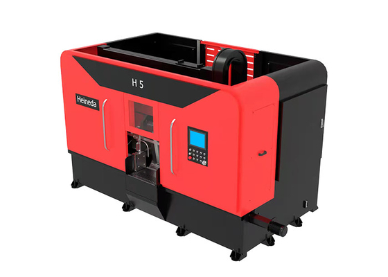 Professional 14kw CNC Horizontal Band Saw 500mm Sawing Width High Speed