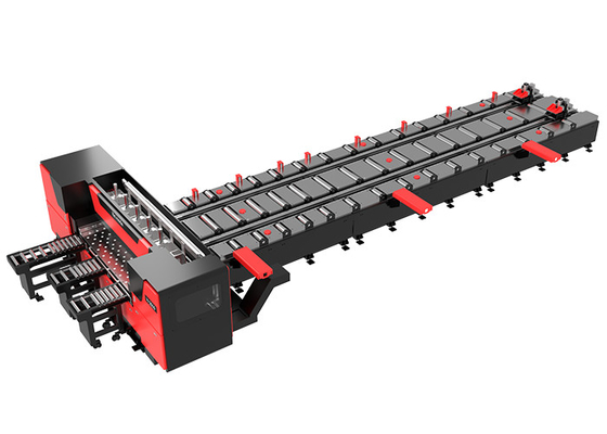 36KW Cnc Bandsaw Machine 12000mm Sawing length  Automatic Chip Removal