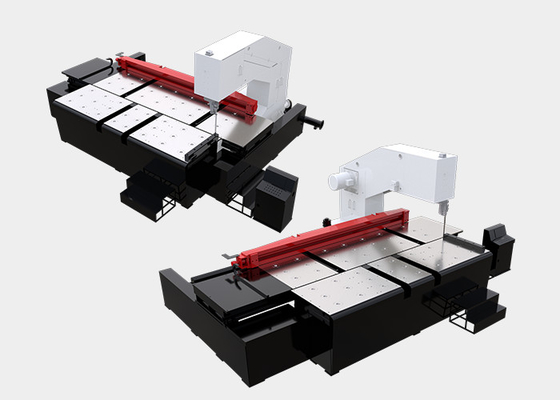 Metalworking CNC Vertical Band Saw With Saw Belt Speed 200/2000m/min Stepless Adjustable