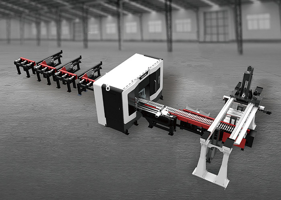 Adjustable Speed Horizontal Sawing Line A-400tec with complete safety protection