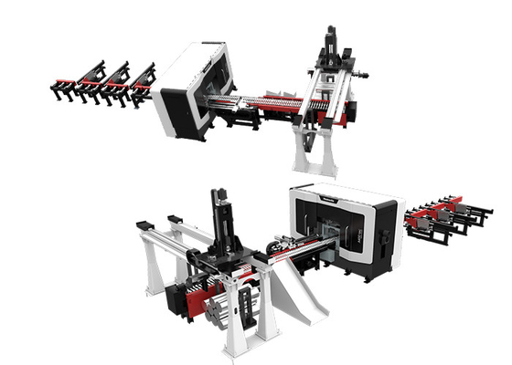 37KW 45KW Horizontal Band Sawing Line Automatic Turnover Marking